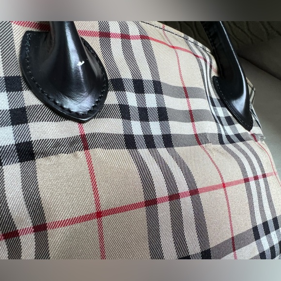 Burberry Blue Label Nova Check Mini Tote Nylon EUC - Picture 5 of 17